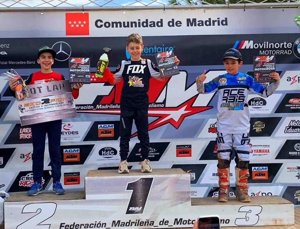 El piloto miajadeño consiguió la segunda plaza en el podio madrileño 