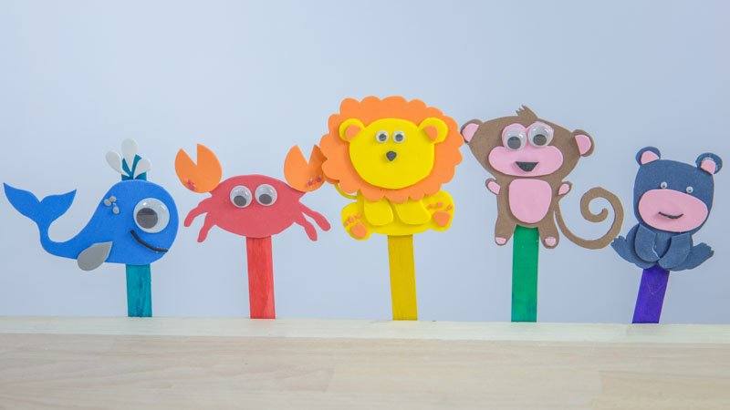 Marionetas con palos 