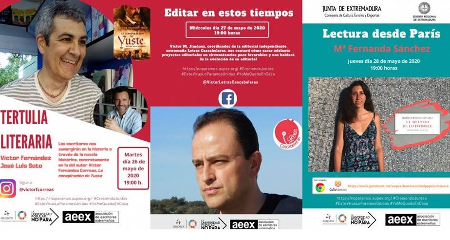 La AUPEX acerca el género de la novela en sus encuentros literarios virtuales