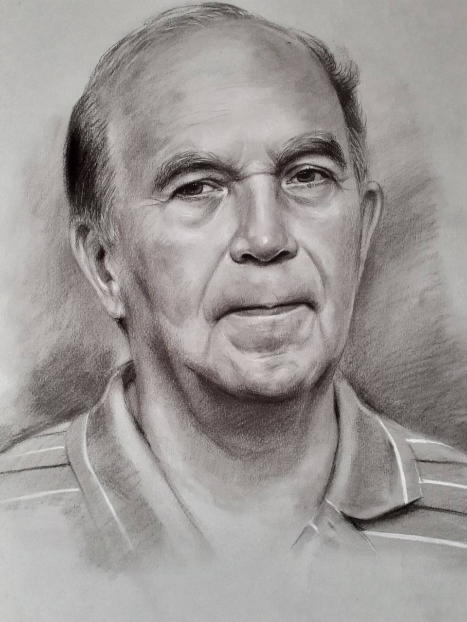 Retrato realizado por el pintor y poeta miajadeño Julio Santiago 