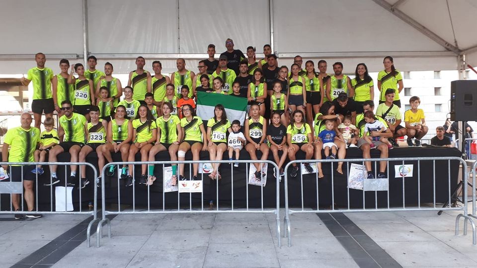Club de Atletismo de Miajadas en la celebración de la carrera el año pasado 