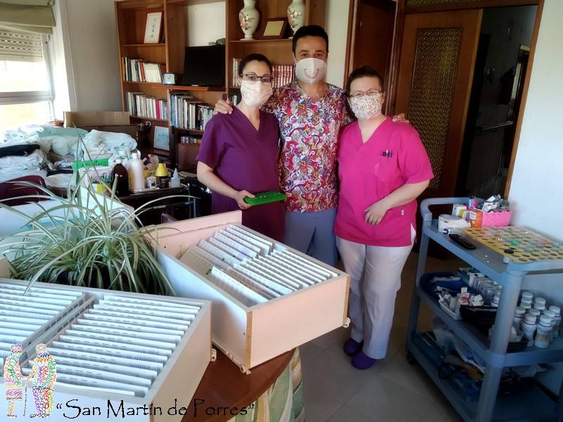 El equipo de enfermería de San Martín de Porres trabaja duro desde que comenzó la pandemia 
