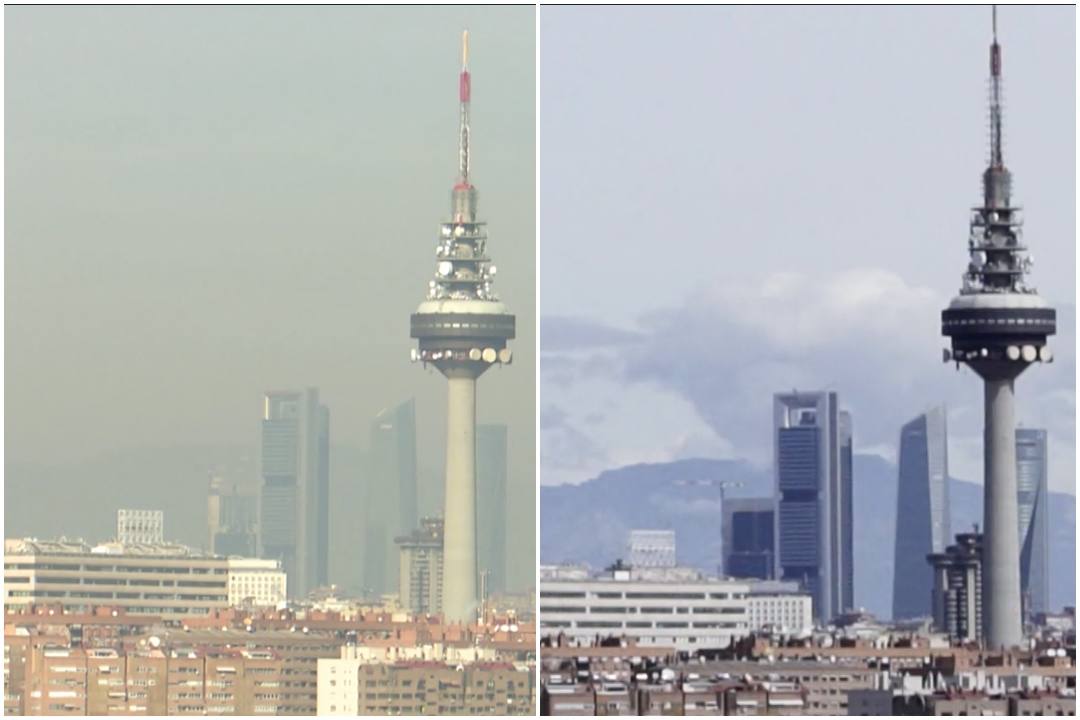 Madrid antes y durante el confinamiento 