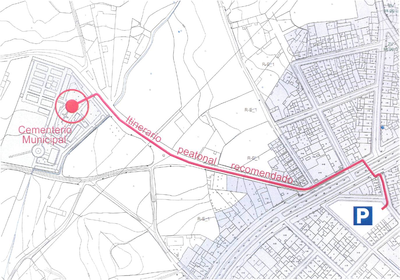 Itinerario peatonal recomendado 