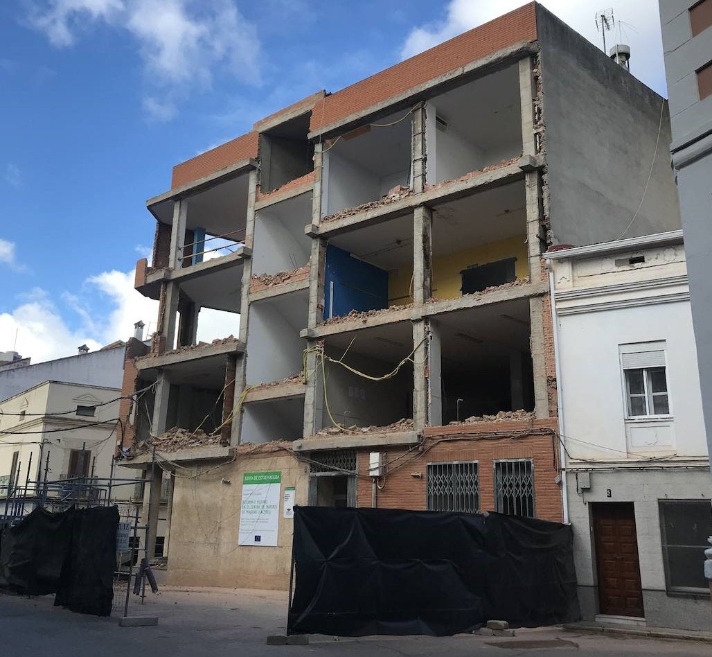 Parte trasera del edificio 