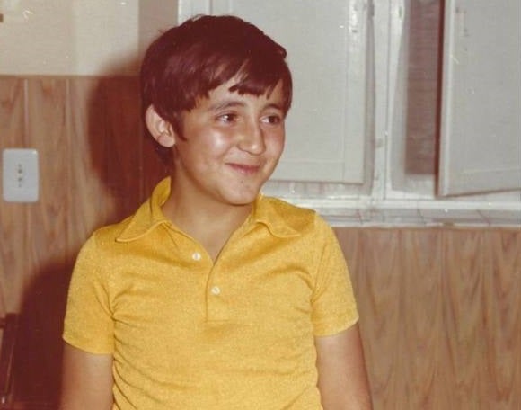 Una de las fotografías de su infancia 