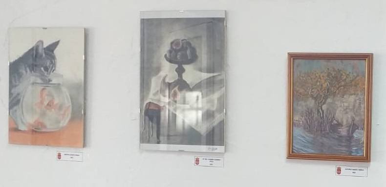 Alonso de Ojeda acogió durante su semana cultural una exposición en la que los visitantes pudieron admirar las obras de los artistas locales, alumnos del curso de pintura de la Universidad Popular. Un total de 28 cuadros, tanto en óleo como en acuarela. 