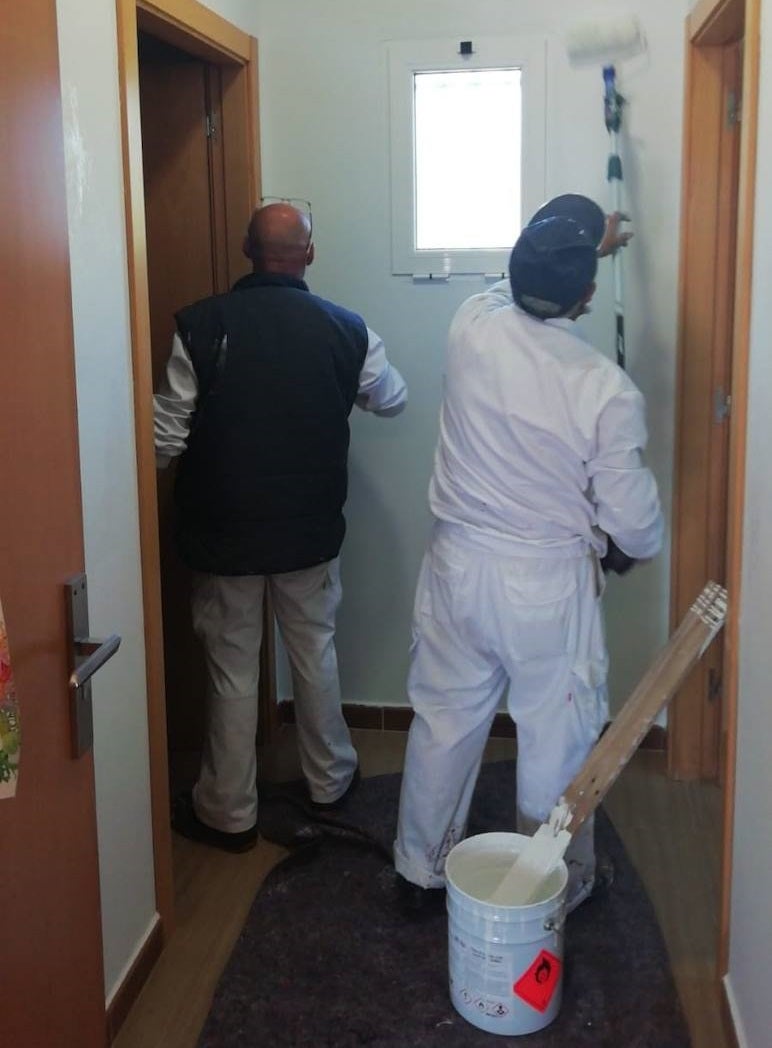 Pintado del interior del edificio 