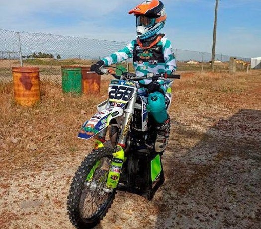 Samuel Tapia en una sesión de entrenamiento 