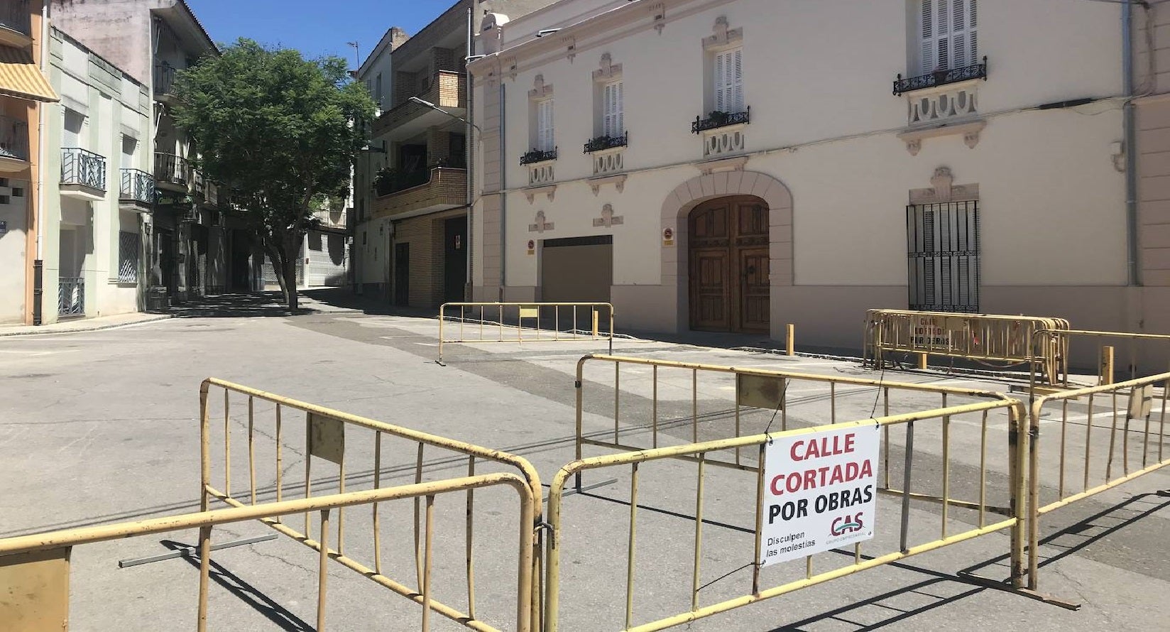 Obras en la plaza Rollo Blanco 