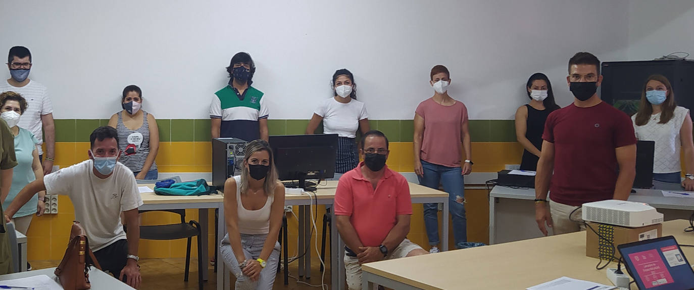 Participantes de la Lanzadera de empleo de Miajadas 