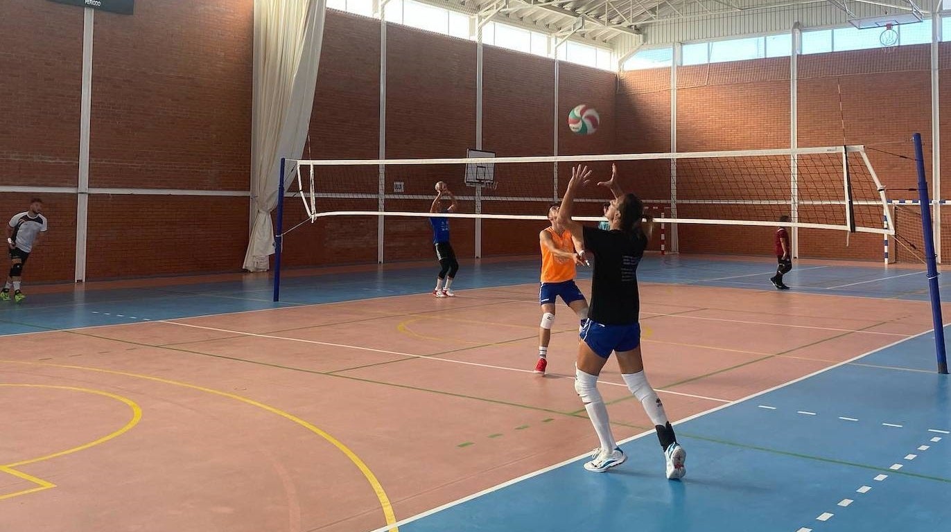 Entrenamiento en el pabellón municipal 