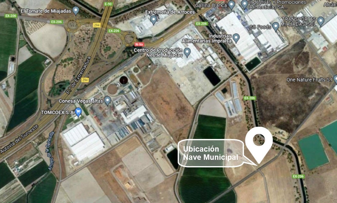 Ubicación de la nave 