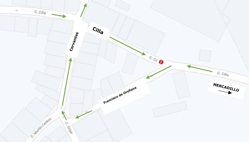 La calle Cilla de Miajadas será de un solo sentido