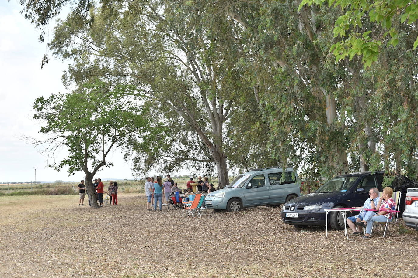 La alegría de la romería de San Isidro volvió a Miajadas este 15 de mayo en todo su esplendor. El Santo estuvo, los miajadeños estuvieron, los caballos estuvieron,... y no faltó de nada. Hubo procesión, misa, peregrinación ecuestre con la asociación miajadeña 'La Garrocha', concurso de tortilla de patatas, y, sobre todo, un día de campo y convivencia entre familia y amigos. El tiempo acompañó, y ya se echaba de menos después de dos años de ausencia. Así lo demostraron todos. 