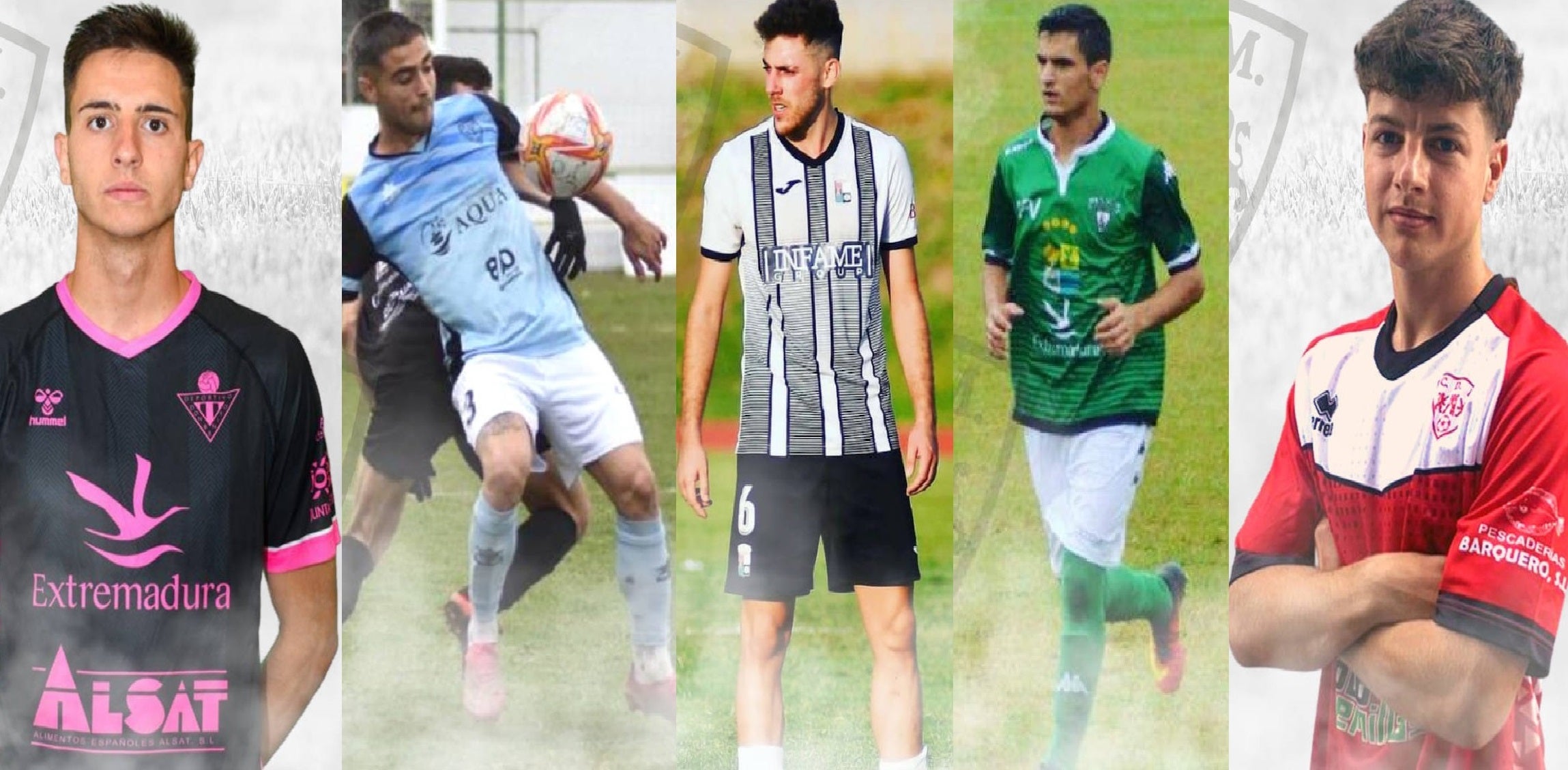 (De izq. a dcha) Rocha, David Pérez, Ángel Luis, Antoñito y Piti 