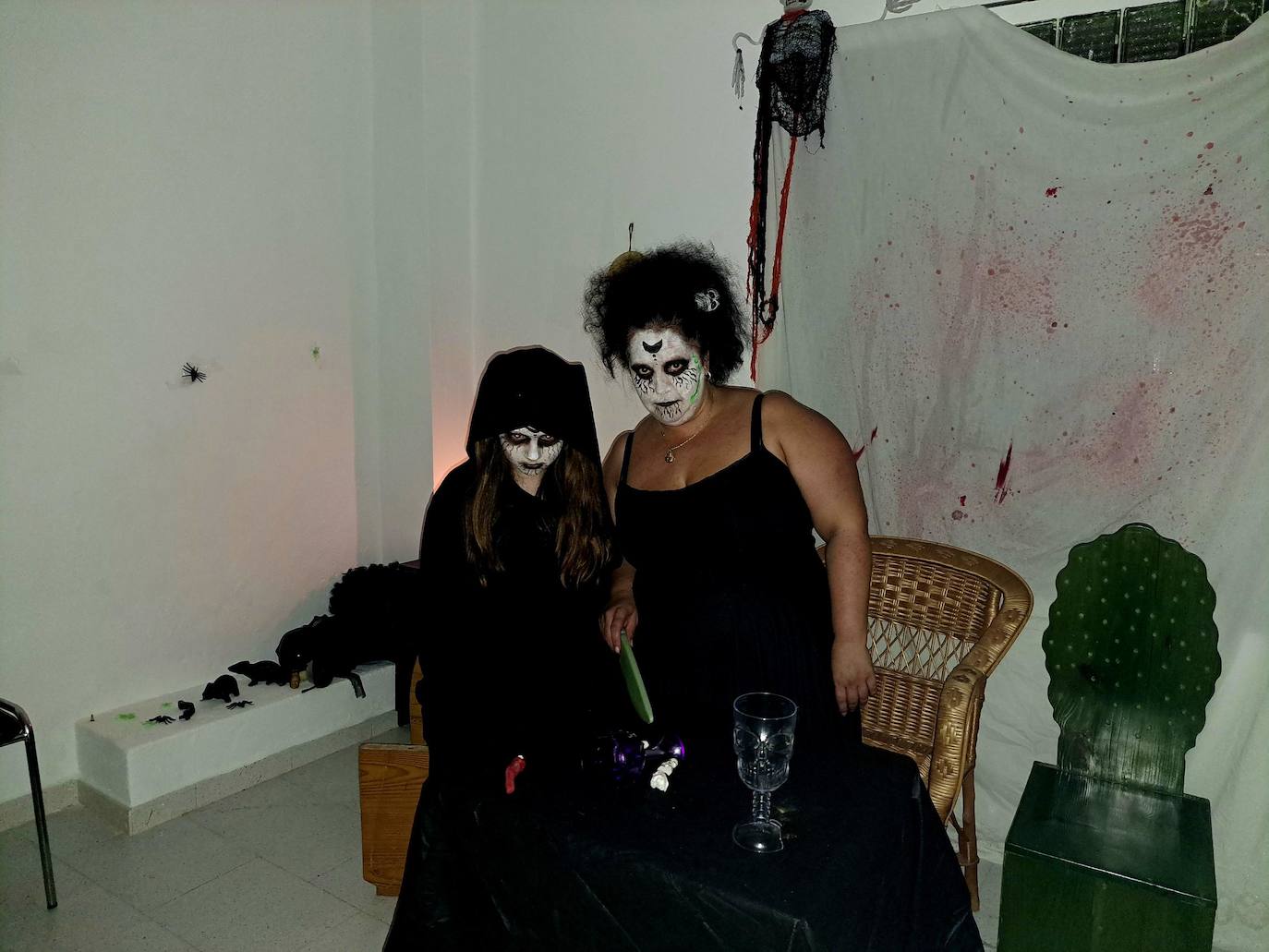 Gritos, sustos y pasos acelerados. Eso es lo que provocaba el pasaje del terror de este año en Miajadas. Más de cien componentes de la asociación Parque Pozo Vela se convirtieron en los personajes más terroríficos que te puedes encontrar en una facultad, desde el rector, el conserje y el guardia de seguridad, hasta profesores y alumnos zombies. Una facultad con todo detalle: aulas, residencia de estudiantes, almacenes, una capilla, incluso una discoteca. 