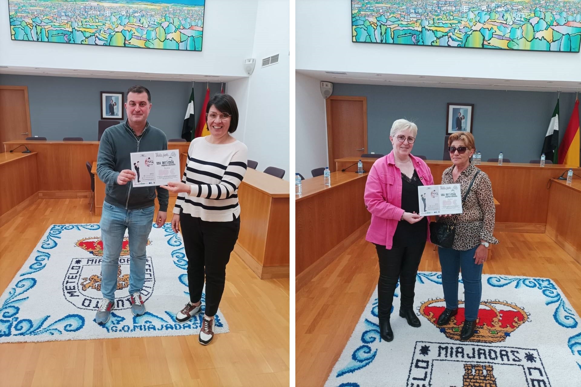 Marta González Gaspar e Isabel Tostado Bote ganaron cada una de ellas una 'Merienda sorpresa a domicilio'