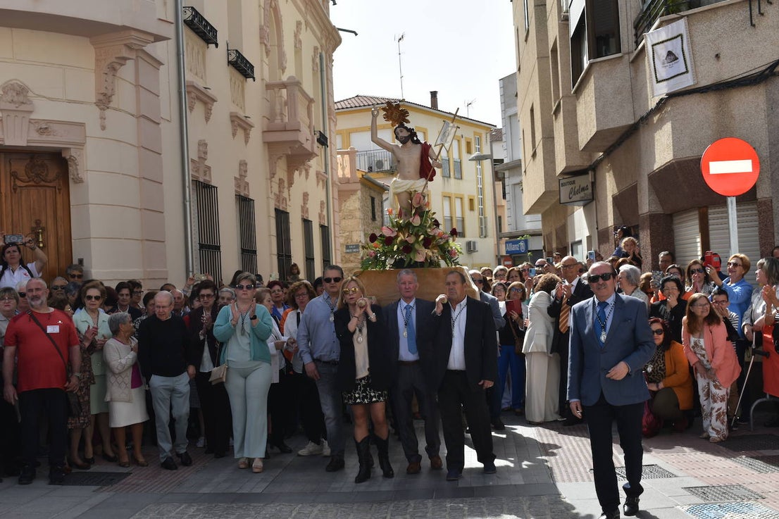Los miajadeños volvieron a celebrar el reencuentro entre Jesús Resucitado y la Santa Madre