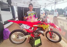 Samuel Tapia en la carrera del Campeonato Extremeño disputada en Esparragalejo