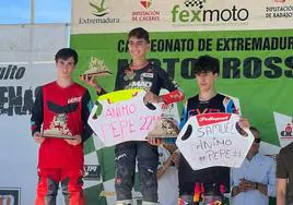 Samuel Tapia, líder provisional en el Campeonato de Extremadura de Mx125