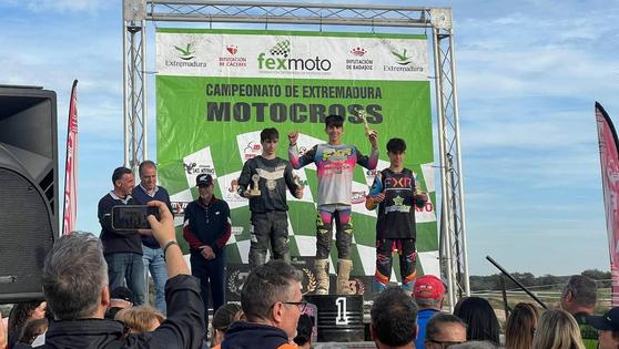Samuel Tapia lidera el Campeonato de Extremadura MX125 a falta de una carrera