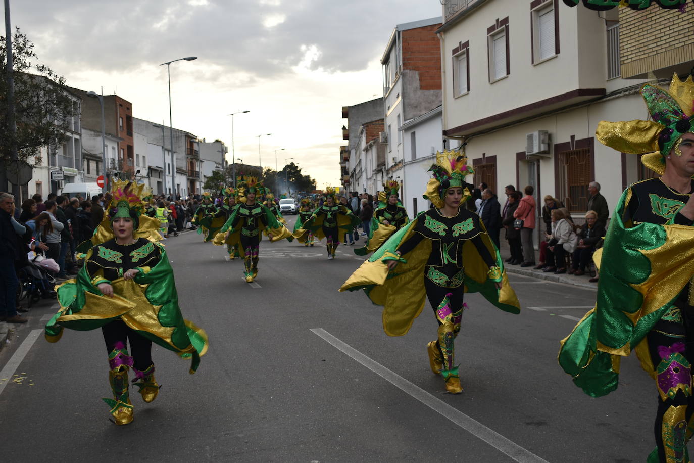 El ritmo, la fantasía y el color del Carnaval llenaron las calles de Miajadas. Más de 700 personas contagiaron su alegría con la mayor diversidad de disfraces y bailes, tanto las comparsas como los participantes individuales y por parejas. Porque sólo el Carnaval es capaz de sacar una sonrisa a todos. 