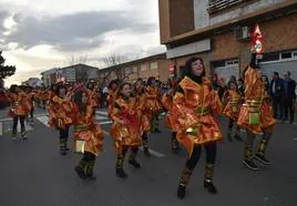 Gran desfile de Carnaval de Miajadas el pasado año 2023.