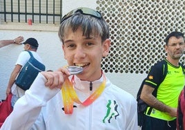 Rodrigo Barrado, del Club Atletismo Miajadas, subcampeón de España de Km Vertical