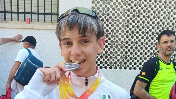 Rodrigo Barrado, del Club Atletismo Miajadas, subcampeón de España de Km Vertical