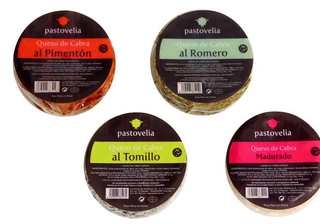 Variedades de quesos de cabra premiados.