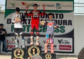 Victoria para Samuel Tapia en la ultima carrera del extremeño de Motocross