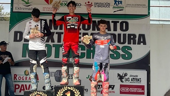 Victoria para Samuel Tapia en la ultima carrera del extremeño de Motocross