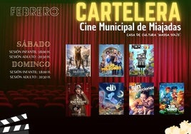 El cine municipal de Miajadas presenta su cartelera para el mes de febrero