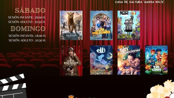 El cine municipal de Miajadas presenta su cartelera para el mes de febrero