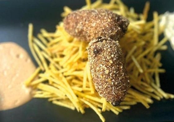 Una de las propuestas de esta II Ruta de la croqueta de Miajadas.