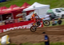 Samuel Tapia en una de las carreras del Europeo.