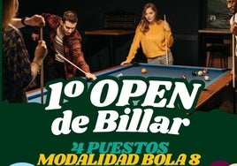 El ECJ de Miajadas organiza un Open de Billar