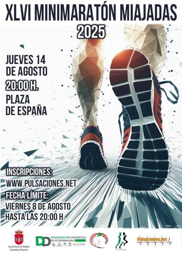 Abiertas las inscripciones para la XLVI Minimaratón 'Villa de Miajadas'