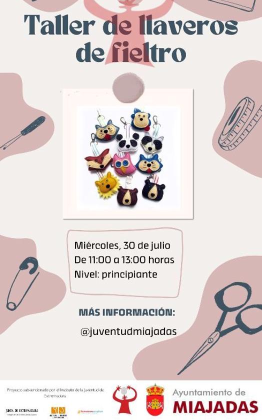 El ECJ organiza un Taller de Llaveros de Fieltro
