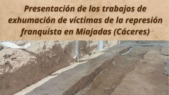 Presentación de los trabajos de exhumación de víctimas de la represión franquista en Miajadas
