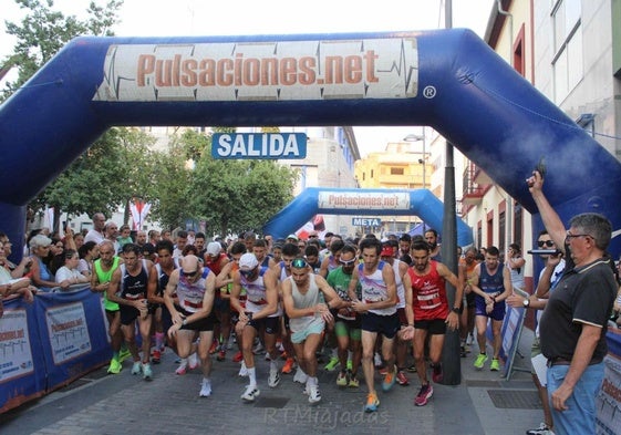 Salida de la categoría general masculina.