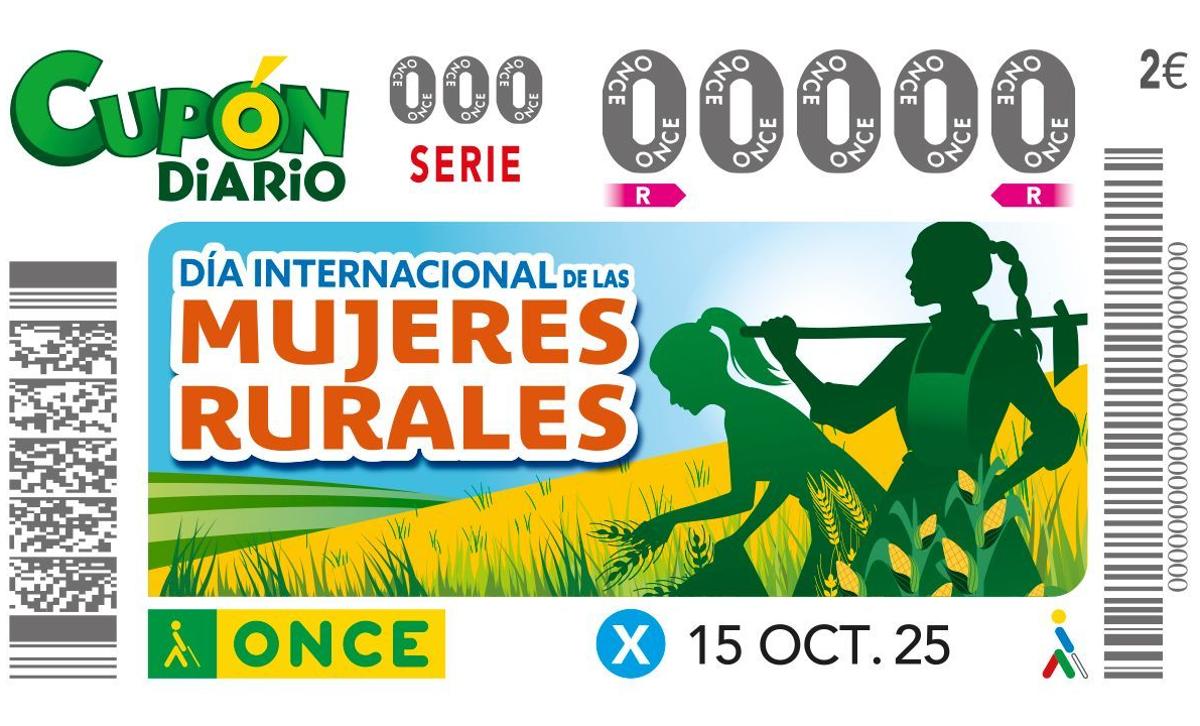 Cupón dedicado al 'Día Internacional de las Mujeres Rurales'.