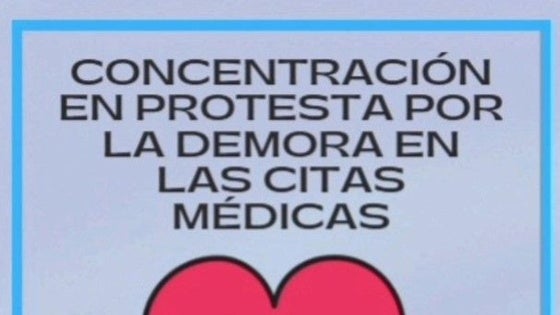 Concentración en protesta por la demora en las citas médicas