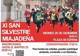 La XI San Silvestre miajadeña se celebrará el viernes 26 de diciembre