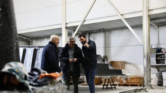 Álvaro Sánchez Cotrina visita Miajadas