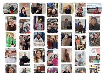 64 mujeres protagonizan el collage conmemorativo del Día Internacional de la Mujer en Miajadas