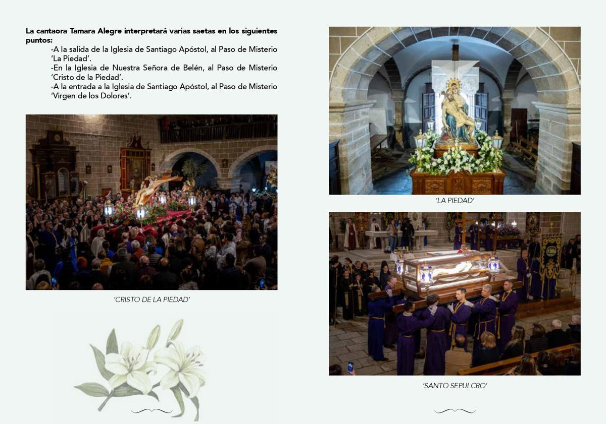 Imagen principal - Programa de procesiones y cultos de la Semana Santa