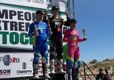 Victoria para Samuel Tapia en la segunda carrera del campeonato Extremeño de Motocross, celebrada en Mérida
