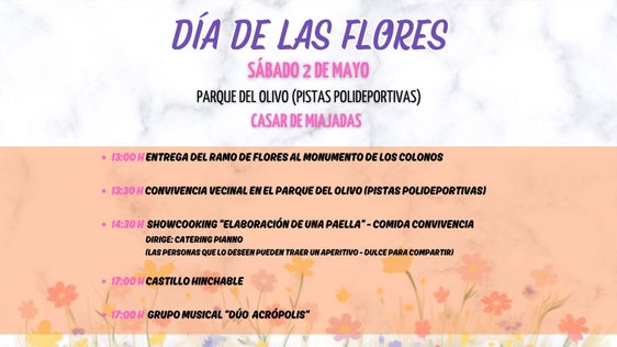 Casar de Miajadas celebrará por primera vez el «Día de las Flores» en el Parque del Olivo